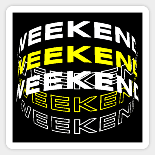 weekend tshirt Sticker